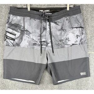 Pelagic STRIKE Men's Size 32 Blue Fish Fishing Board Shorts High Performance